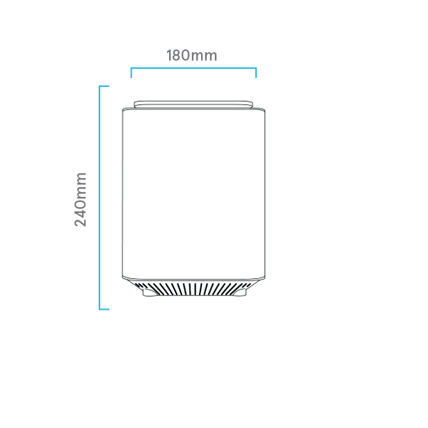 dimensiones purificador de aire hello